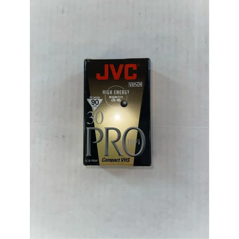 New Sealed JVC TC-30 PRO‎ HF PROHF Compact VHS Tape Cartridge  A52